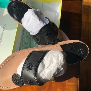 Jack Rogers black flats size 10